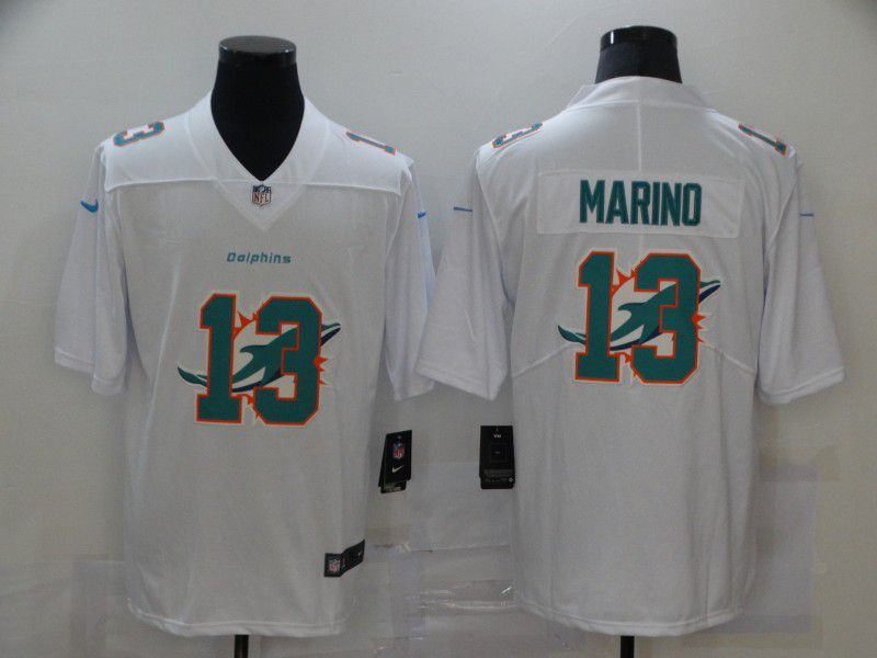 Men Miami Dolphins #13 Marino White Nike Vapor Untouchable Limited 2020 NFL Nike Jerseys->miami dolphins->NFL Jersey